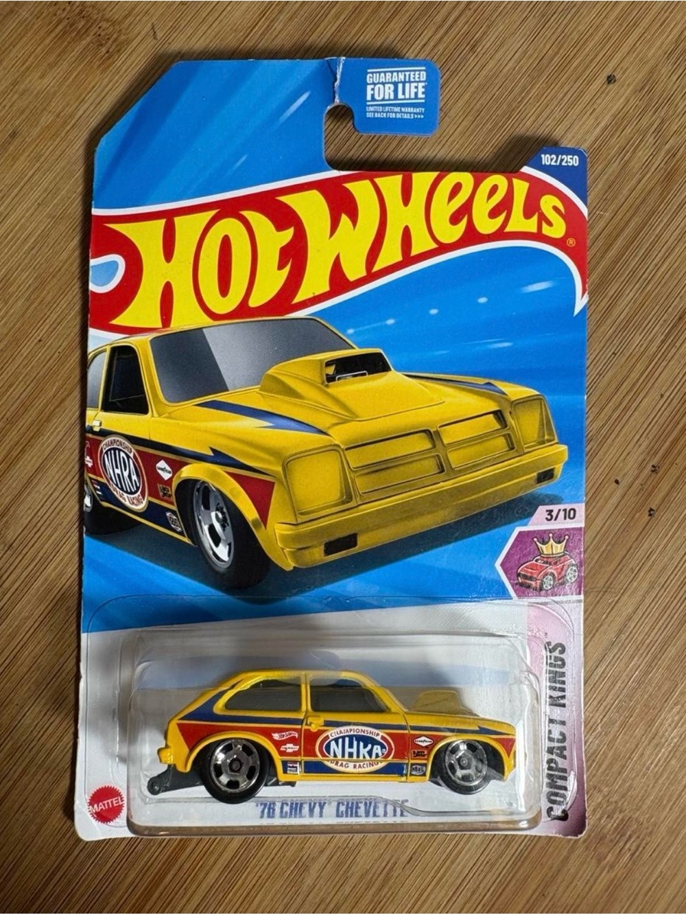 Hot Wheels '78 Chevy Chevette Yellow Die-Cast Toy Car